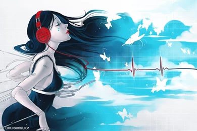 Music Anime Headphones Wallpapers