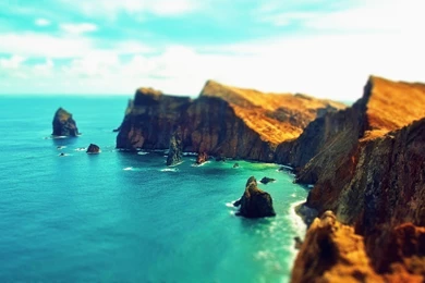 Beach And Sea Tilt Shift HD Wallpapers
