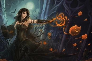 Black Magic Witch Widescreen Wallpapers