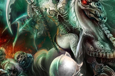 Download Wallpapers 800x1280 Black Magic, Undead, Skull, Dead, Army ...