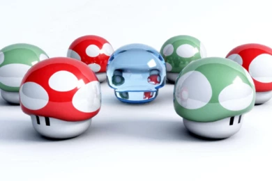 Mushroom Mario Artwork 3d Graphic Hd Wallpapers (