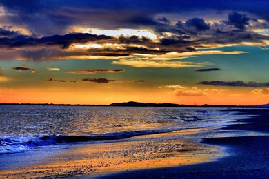 Italian Beach Sunset Windows 8 Wallpapers