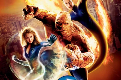 FANTASTIC FOUR Superhero Hero Heroes Marvel Fighting Sci fi ...