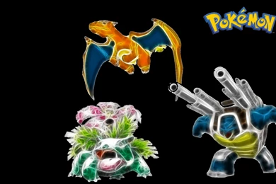 Blastoise Charizard Pokemon Venasaur Wallpapers   (