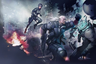 Wallpapers Manga Explosions Batou Ghost In The Shell Kusanagi ...