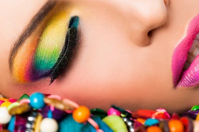 Multi Color Makeup Fashion Girl Face Hd Desktop Wallpapers Free ...
