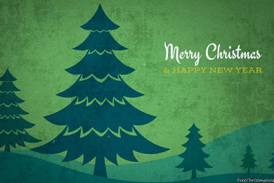 Vintage Christmas Trees Backgrounds Wallpapers