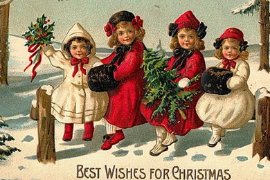 Christmas Vintage Wallpapers   Vintage Wallpapers (33115962)   Fanpop