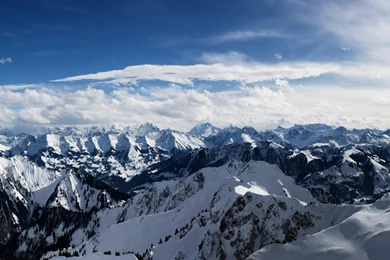 Alps Mountains Dual Monitor Wallpapers