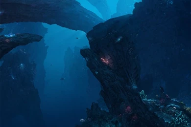 Ocean,sea Ocean Sea City Artistic Atlantis Deep Deep Sea Deep Blue ...