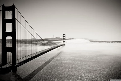 Golden Gate Bridge Black And White HD Desktop Wallpapers ...
