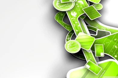 Green Abstract 3D Art HD Desktop Wallpapers : Widescreen : High ...