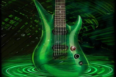 Abstract Green Guitar HD Wallpapers