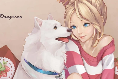 Anime Girl Happy Cute Animated Manga Fantasy Wallpapers