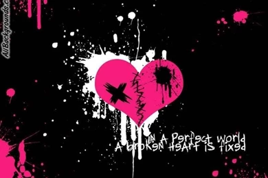 Broken Heart Backgrounds Twitter & Myspace Backgrounds