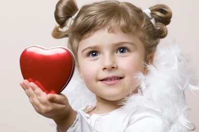 2560x1600 Feathers, Love, Child, Heart, Angel, Childhood, Cute ...