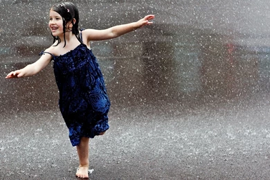 The Little Girl In The Rain Wallpapers And Images   Wallpapers ...