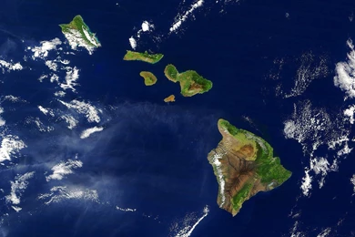 Satellite Image Of The Hawaiian Islands   Hawaii Wallpapers ...