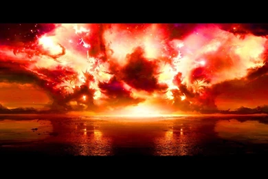 Too Late Abstract Artwork Water Fire Flame Sky HD Wallpapers ...