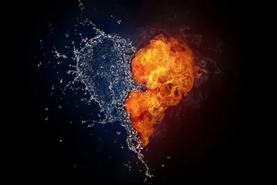 Water,abstract Water Abstract Fire Hearts Photomanipulations ...