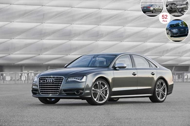 Audi S8 US Version (2013) Daytona Gray   Front