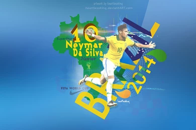 World Cup Neymar Da Silva Santos Junior Wallpa