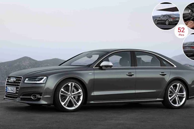 Audi S8 (2014) Daytona Grey Perl Effect Side