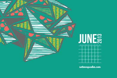 June 2013 Calendar, Desktop & iPhone Wallpapers   Rottencupcakes