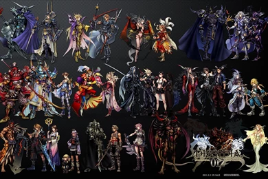 Wallpapers Final Fantasy Cecil Square Enix Dissidia Yuna Harvey ...