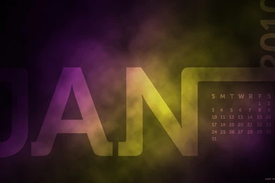 Wallpaper, Calendar, January (