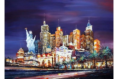 Las Vegas Skyline Art