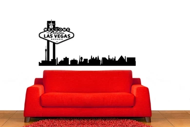 Las Vegas Skyline Wall Decal   Master Design Decals