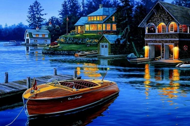 Lake House Wide High Resolution Wallpapers For Desktop Backgrounds ...