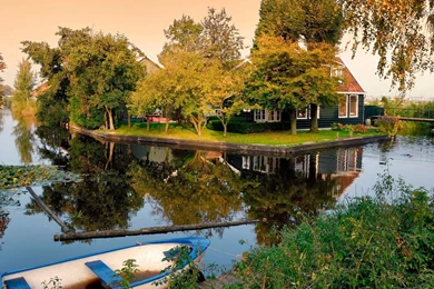 Lakeside House, Boat, Tree, World, 1920x1200 HD Wallpapers And FREE ...