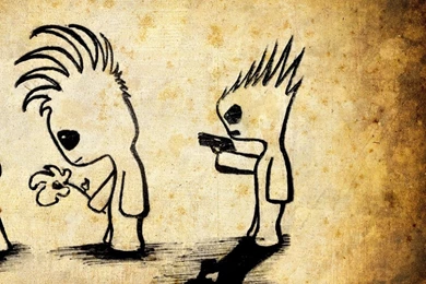 Download Wallpapers 1024x1024 Drawings, Old Paper, Cartoon ...