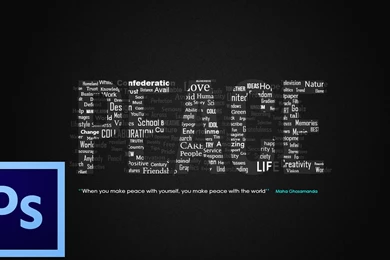 How To Make Typographic Wallpapers In Photoshop   YouTube