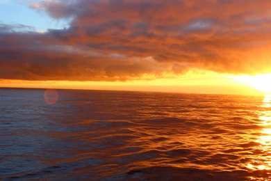 2880x1800 Ocean Sunset Wallpapers