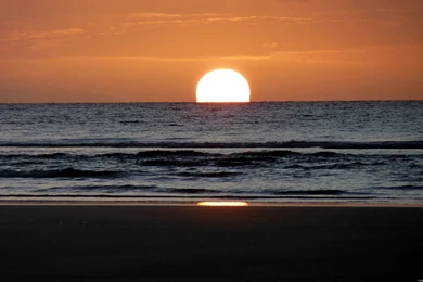 Sunset Ocean Nature Beach : Desktop And Mobile Wallpapers : Wallippo