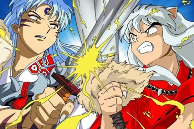 Inuyasha And Sesshomaru Fighting