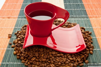 Cups And Dishes Red Coffee Cup Free Hd Wallpapers