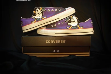 Anaheim Mighty Ducks Metallic Logo Wallpapers By Wildwing64 On ...