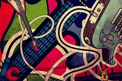 Guitar Pop Art Wallpapers
