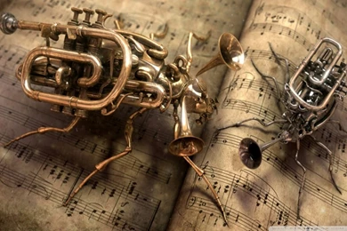 Steampunk Music HD Desktop Wallpapers : High Definition : Mobile