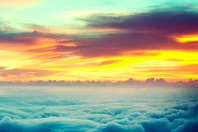 Sunset Above The Clouds iPhone 5 Wallpapers / IPod Wallpapers HD ...