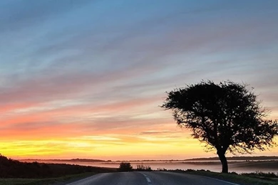 Sunset Road iPhone 5s Wallpapers Download