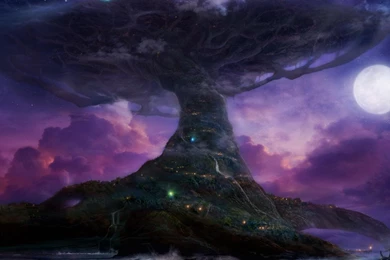 Fantasy Landscapes Trees Awesome World HD Wallpapers Wallpapers ...