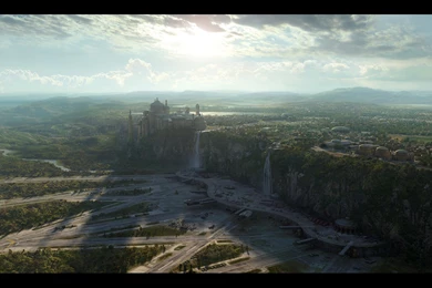 Naboo Star Wars Theed Fantasy Landscapes Wallpapers   (