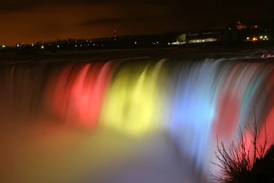 Niagara Falls Colorful Lighting Hd Wallpapers   Free Hd Wallpapers