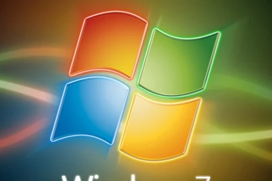 Wallpaper: Logo, Yellow, Green, Windows 7, Red, Line, Blue ...