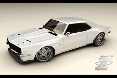 1968 Zolland Design Chevrolet Camaro Custom   White Front And Side ...